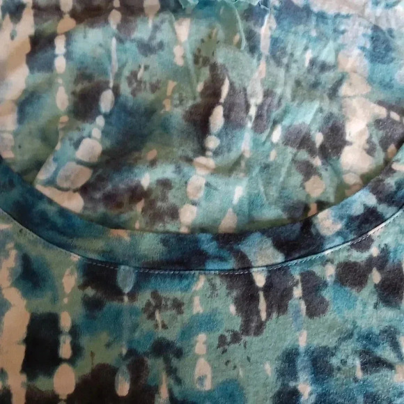 Blue and aqua tie-dyed tunic XXL - Picture 6 of 7
